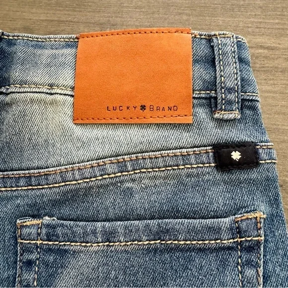 Lucky Brand girls faded denim Rile Shorts cuffed hem size 7 NWT $58 - Picture 7 of 11